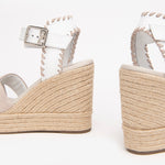 NeroGiardini Suede Wedge Sandals With Leather Strap