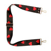 Elie Beaumont Crossbody Strap- Red Hearts