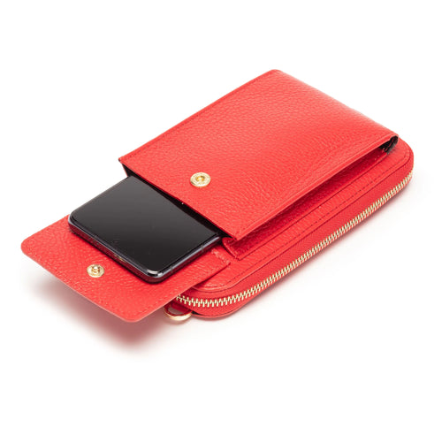 Elie Beaumont Phone Bag in Red
