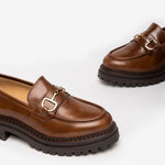 NeroGiardini Brown Italian Leather Loafer