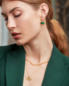Noa Emerald Drop Earrings- Ottoman Hands