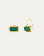 Noa Emerald Drop Earrings- Ottoman Hands