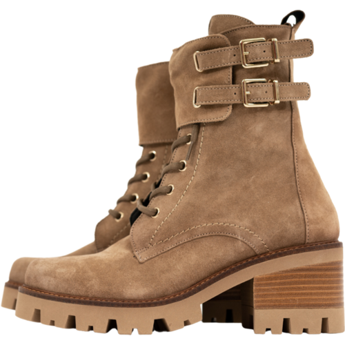 Viguera Lace Up Boots with Block Heel