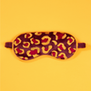 Powder Lavender Velvet Eye Mask Leopard Damson