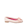 Le Babe Pink Quilted Ballerina Pumps