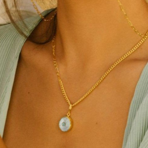 Amalfi Pearl Pendant Necklace - Ottoman Hands