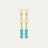 Ottoman Hands Laguna Turquoise Chain Drop Earrings