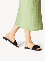 Tamaris Mule Black Sandals