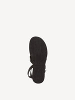 Tamaris Designer Flat Black Sandals