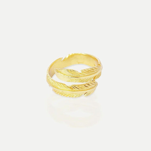 Gold Feather Ring - Ottoman Hands