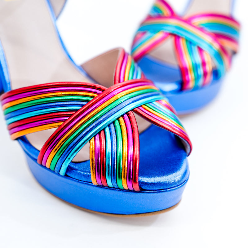 LODI Titur Multicolour Platform Sandals
