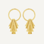 Lee Front Hoop Stud Earrings