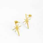 Gold Northern Star Stud Earrings - Ottoman Hands